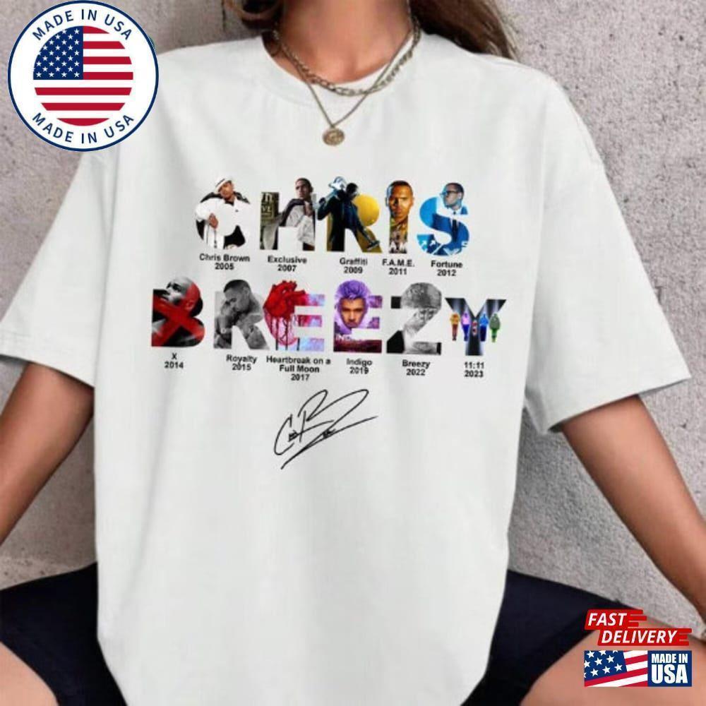 Chriis Brezy Full Albums Shirt Chris Brown Breezy Concert T-Shirt Unisex